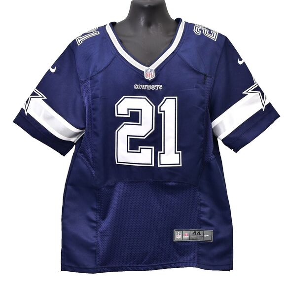 ELLIOTT JERSEY MENS SIZE 44 BLUE NIKE NFL ON FIELD DALLAS COWBOYS SEWN STITCHED - Picture 1 of 7